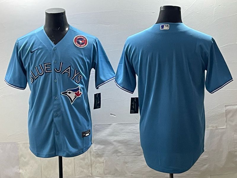 Men 2025 Toronto Blue Jays Blank Light Blue Game Nike MLB Jersey style 05